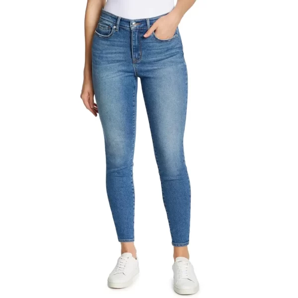 Blue skinny-fit denim jeans