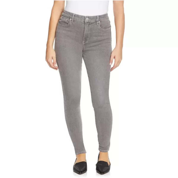 Grey skinny-fit denim jeans