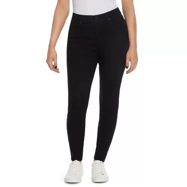Black skinny-fit jeans
